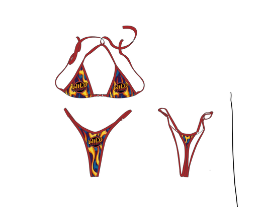 Flame Bikini Set